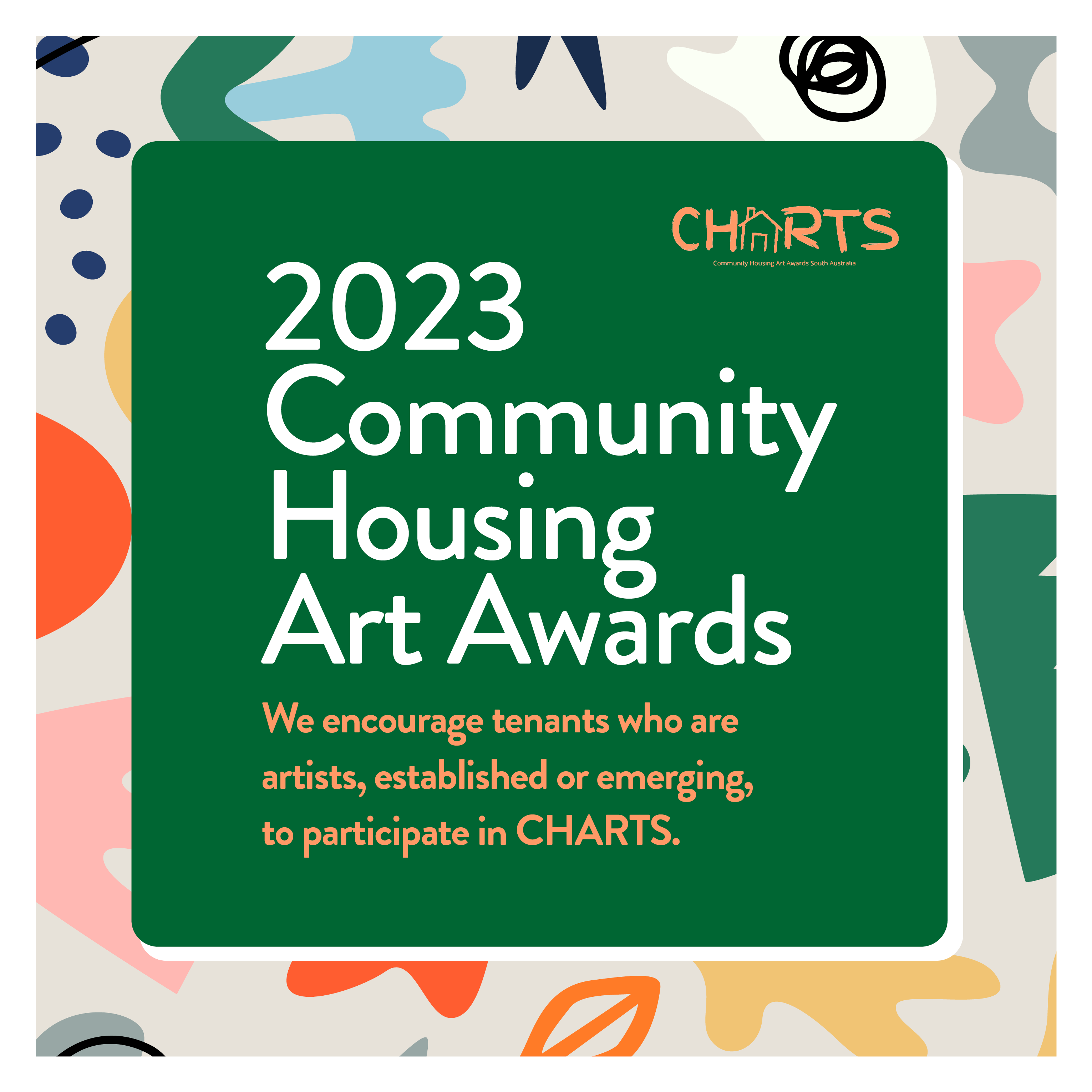Social tiles - CHARTS Art awards Flyer 2023
